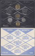 ITAX02 - ITALIE - SET DE 7 MONNAIES - De 5 Lires à 500 Lires - 1985 - Nieuwe Sets & Proefsets