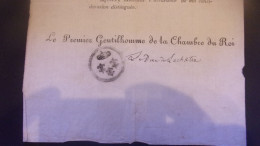 LAS Claude-Louis De La Châtre Comte De Nançay Puis Duc De La Châtre DECORATION DU LYS PREMIER GENTILHOMME CHAMBRE DU ROI - Familles Royales