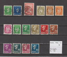 (TJ) Noorwegen 1940-'41 - 16 Zegels (gest./obl./used) - Collezioni