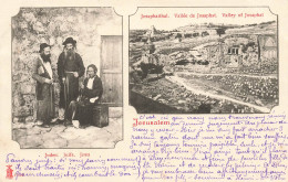 Judaica * Juden , Juifs , Jews * Jerusalem Israël Josaphat CPA Dos 1900 * Judaisme Israélite Juif Jew Jewish Jud - Judaisme