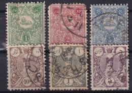 PERSIA 1885/86 - Canceled - Sc# 60-65 - Complete Set! - Iran