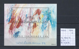 (TJ) Noorwegen 1989 - YT Blok 12 (gest./obl./used) - Blocks & Kleinbögen