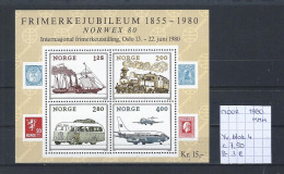 (TJ) Noorwegen 1980 - YT Blok 4 (postfris/neuf/MNH) - Hojas Bloque