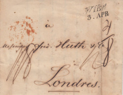 Österreich Vollständiger Vorphilabrief - 1848 Von Wien Nach Londres (London) - ...-1850 Prephilately