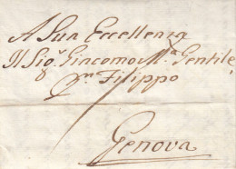 Österreich Vollständiger Vorphilabrief Aus Dem Jahr 1760 Von Wien Nach Genova - ...-1850 Prephilately