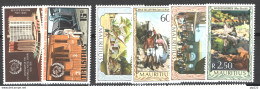 Mauritius 1974/75 Y.T.399/404 **/MNH VF - Mauricio (1968-...)