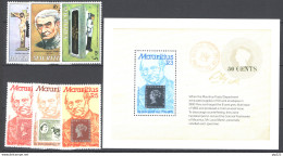 Mauritius 1979 Y.T.487/89,493/95+BF11 **/MNH VF - Maurice (1968-...)