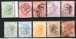 Sierra Leone 1883 Y.T.19/20,20a,21/25,27/28 O/Used VF/F - Sierra Leona (...-1960)