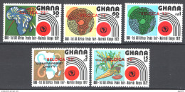 Ghana 1972 Y.T.425/29 Belgica 72 **/MNH VF - Ghana (1957-...)