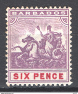 Barbados 1892 Y.T.55 */MH VF/F - Barbades (...-1966)