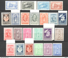 Grecia 1947 Unif.554/64 **/MNH VF/F - Nuevos