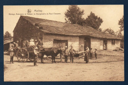 Manhay. Attelage Ardennais, Fermiers Avec Leurs Râteaux Et Maison Du Bourgmestre De Vaux-Chavanne - Manhay