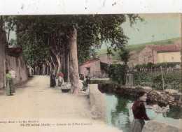 SAINT-HILAIRE AVENUE DU 5 MAI ( LAVOIR ) CARTE COLORISEE - Saint Hilaire