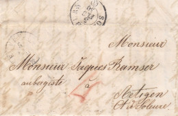 Vorphilabrief Aus Dem Jahr 1850 Von ? Nach Altingen - ...-1845 Prephilately