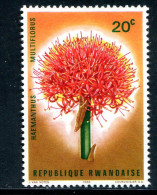 RWANDA- Y&T N°148- Neuf Sans Charnière ** (fleur) - Usati