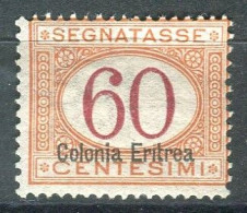ERITREA 1920-26 SEGNATASSE 60 C. ** MNH - Erythrée