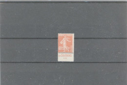 BANDES PUB -SEMEUSE CAMEE -N°194 A - N** 40c VERMILLON "SECOURS " (Maury 135) - Unused Stamps