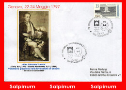 ANNULLO ANNIVERSARIO 250° GIAN GIACOMO FRANCIA RIVOLUZIONE DI GENOVA - 2021-...: Marcophilie