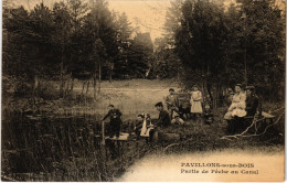 CPA LES PAVILLONS-suos-BOIS Partie De Peche Au Canal (1352950) - Les Pavillons Sous Bois