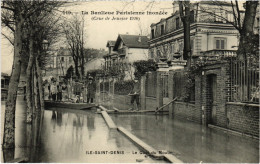 CPA L'ILE-SAINT-DENIS Crue De Janvier 1910 - Le Quai De Moulin (1353244) - L'Ile Saint Denis