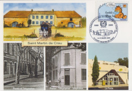 Carte   FRANCE   20éme   Anniversaire   Bureau  De  Poste    De   SAINT  MARTIN   DE   CRAU  (13)   2009 - Posta