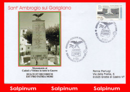 ANNULLO ANNIVERSARIO 70° MONUMENTO AI CADUTI SANT’ AMBROGIO SUL GARIGLIANO - 2021-...: Marcophilia