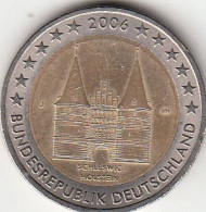 Germany, Moeda De 2 Euros De 2006 J, Holsten Gate, Uncirculated - Sonstige & Ohne Zuordnung