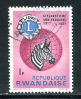 RWANDA- Y&T N°229- Oblitéré - Gebraucht