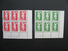 France Lot De Timbre Neuf **  Lettre  D En Coin Daté Du N°2711 & 2712  De 1991 Voir Scan - 1990-1999