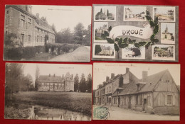 4 CPA -  Droue  -(41 - Loir-et-Cher) - Droue