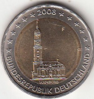 Germany, Moeda De 2 Euros De 2008 D, St. Michael`s Church, Uncirculated - Autres & Non Classés