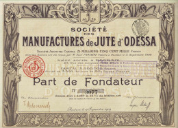 Société Des Manufactures De Jute D'Odessa - Textiel