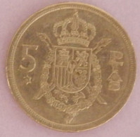 ESPAGNE 5 PESETAS ANNEE 1975 VOIR 2 SCANS - 5 Pesetas