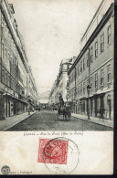 Cap Vert. Corr. De S. Vicente 7 Nov. 1904 Sur CPA "Lisboa Rua Da Prata" Pour La France. Voie Maritime "Paquebot" Verso. - Kapverdische Inseln