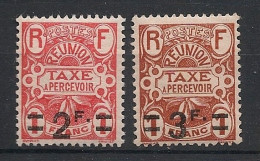 REUNION - 1927 - Taxe TT N°YT. 14 à 15 - Série Complète - Neuf * / MH VF - Postage Due