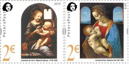 Finland 2019 Leonardo Da Vinci. 500 Years From The Date Of Death Peterspost Set Of 2 Stamps Mint - Madonnen