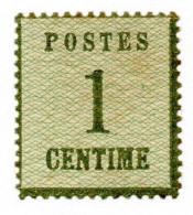 !!! ALSACE-LORRAINE : N°1 NEUF CHARNIERE TRES PROPRE. SIGNE BRUN - Unused Stamps
