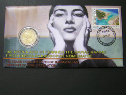 GREECE 2023 100 YEARS FROMTHE BIRTH OF MARIA CALLAS COIN FDC.. - Griechenland