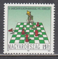 Ungarn 1992 - European Chess Team Championship, Debrecen, Mi-Nr. 4216, MNH** - Neufs