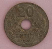 FRANCE 20 CENTIMES ANNEE 1942 VOIR 2 SCANS - 20 Centimes