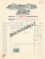 96 0566 MELLE-lez-GAND BELGIQUE 1954 Chemiserie UNICA Hemdenmanufactuur à Maison DELFOSSE-THAULEZ   - Textilos & Vestidos