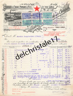 96 0582 VILVORDE BELGIQUE 1922 Fabrique De Cirages Pommades & Pâtes ÇA VA SEUL Cirage DIXMUDE à Sté Coop L'ÉVEIL   - Profumeria & Drogheria