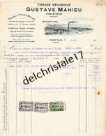 96 0584 VIVE-ST-ELOI BELGIQUE 1928 Tissage Mécanique Canevas Pour Stores Gustave MAHIEU Toile Pour Tailleur à L'ÉVEIL    - Vestiario & Tessile