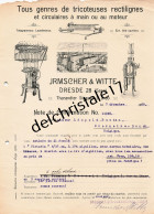 96 0486 DRESDEN-LÖBTAU ALLEMAGNE 1908 Tricoteuses IRMSCHER & WITTE Tharandter Strasse à BAETEN - Autres & Non Classés