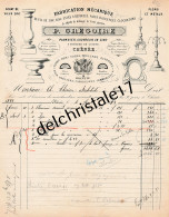 96 0413 CHÊNÉE BELGIQUE 1893 Fabrication Fils De Zinc Fonderie P. GRÉGOIRE Cuivre Similor… à THIRION Architecte Verviers - Ambachten
