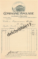 96 0402 BRUXELLES BELGIQUE 1911 Compagnie Anglaise CHOQUE & ZORN Pl De Brouckère Angle Rue Fossé Aux Loups à MOTTE - Vestiario & Tessile