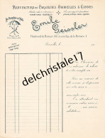 96 0404 BRUXELLES BELGIQUE 190. VIERGE Manufacture Parapluies Ombrelles & Cannes Émile GEISSLER Bld HAINAUT - Old Professions