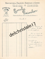 96 0404 BRUXELLES BELGIQUE 190. VIERGE Manufacture Parapluies Ombrelles & Cannes Émile GEISSLER Bld HAINAUT - Petits Métiers