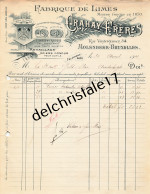 96 0373 MOLENBEEK BELGIQUE 1914 Fabrique De Limes Râpes Retaillage Aciers CRAHAY Frères Rue Vanderdussen à GOLD STAR - Old Professions
