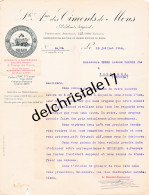 96 0374 MONS BELGIQUE 1914 Ciments Portland Artificiels Sté Des Ciments De MONS Cimenterie Bld Anspach à BESSE CABROL - Artigianato